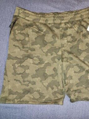 Olive Camo Athletic Shorts